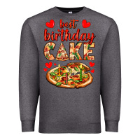Charcoal Heather best birthday cake pizza Premium Sweatshirt - AdoDesignShop