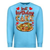 Ocean Blue best birthday cake pizza Premium Sweatshirt - AdoDesignShop