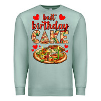 Seafoam best birthday cake pizza Premium Sweatshirt - AdoDesignShop