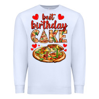 White best birthday cake pizza Premium Sweatshirt - AdoDesignShop