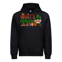 Black What's crackin Christmas Urban Hoodie - NancyCooperArtShop