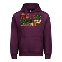 Mauve Wine What's crackin Christmas Urban Hoodie - NancyCooperArtShop
