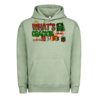 Pigment Oil Green What's crackin Christmas Urban Hoodie - NancyCooperArtShop