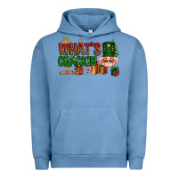 Pigment Pebble Blue What's crackin Christmas Urban Hoodie - NancyCooperArtShop