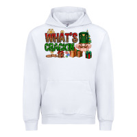 White What's crackin Christmas Urban Hoodie - NancyCooperArtShop