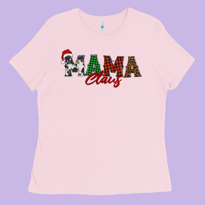 Mama Claus Ladies Tee Designed By Barkaloodesign