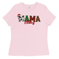 Bubblegum Pink mama claus Ladies Tee - BarkalooDesign