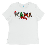White mama claus Ladies Tee - BarkalooDesign