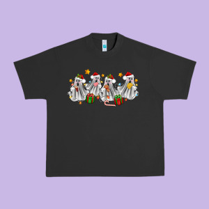 Pantasmas Ghost Christmas Urban Heavy Tee Designed By Zillion Design Studio