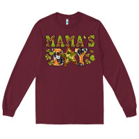 Burgundy mamas boy Long Sleeve Tee - texasbilliewilder