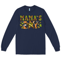 Navy mamas boy Long Sleeve Tee - texasbilliewilder