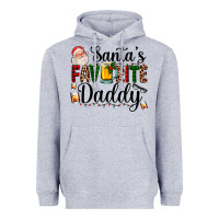 Heather Grey santa's favorite daddy Heavyweight Hoodie - AdoDesignShop