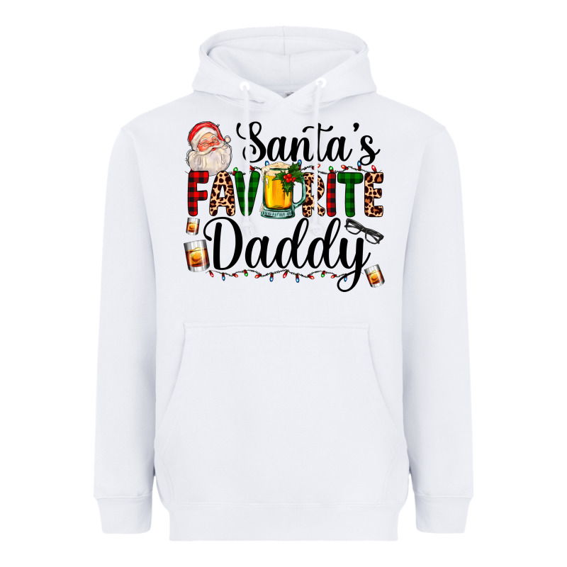Santa's Favorite Daddy Heavyweight Hoodie by AdoDesignShop | Teevron