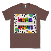 Chestnut Personalized Crayons Classic Tee - texasbilliewilder