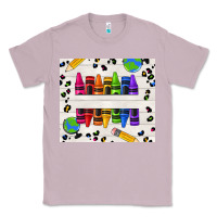 Lilac Personalized Crayons Classic Tee - texasbilliewilder