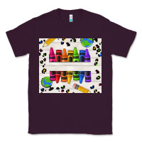 Plum Personalized Crayons Classic Tee - texasbilliewilder
