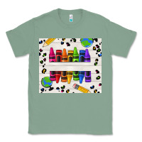 Sage Personalized Crayons Classic Tee - texasbilliewilder
