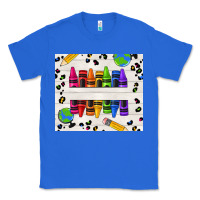 True Royal Personalized Crayons Classic Tee - texasbilliewilder