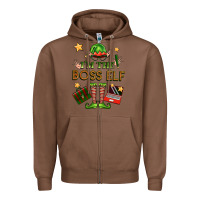 Chestnut im the boss elf Zipper Hoodie - FaDigitalArtStudio