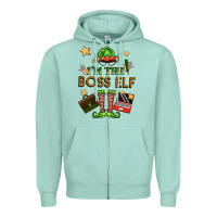 Seafoam im the boss elf Zipper Hoodie - FaDigitalArtStudio