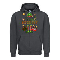 Smoke im the boss elf Zipper Hoodie - FaDigitalArtStudio