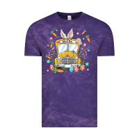 Cloud Purple easter school bus Vintage Tee - MaliasSmallBusiness