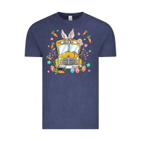 Vintage Denim easter school bus Vintage Tee - MaliasSmallBusiness