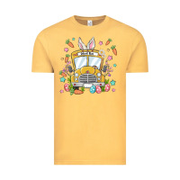 Vintage Mustard easter school bus Vintage Tee - MaliasSmallBusiness