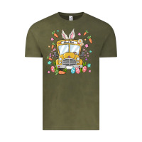 Vintage Olive easter school bus Vintage Tee - MaliasSmallBusiness