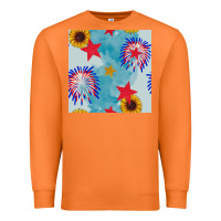 Carrot patriotic fireworks and sunflower Premium Sweatshirt - BundleAndBundleShop