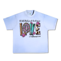 Grape Ice western let all that you do be done in love with g Urban Heavy Tee - texasbilliewilder
