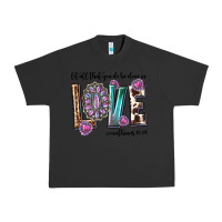 Pigment Black western let all that you do be done in love with g Urban Heavy Tee - texasbilliewilder