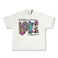 Pistachio western let all that you do be done in love with g Urban Heavy Tee - texasbilliewilder