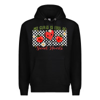 Black my class full of sweet hearts Premium Hoodie - MaliasSmallBusiness