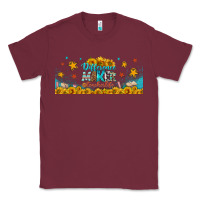 Burgundy difference maker teacher life libbey glass Classic Tee - BundleAndBundleShop