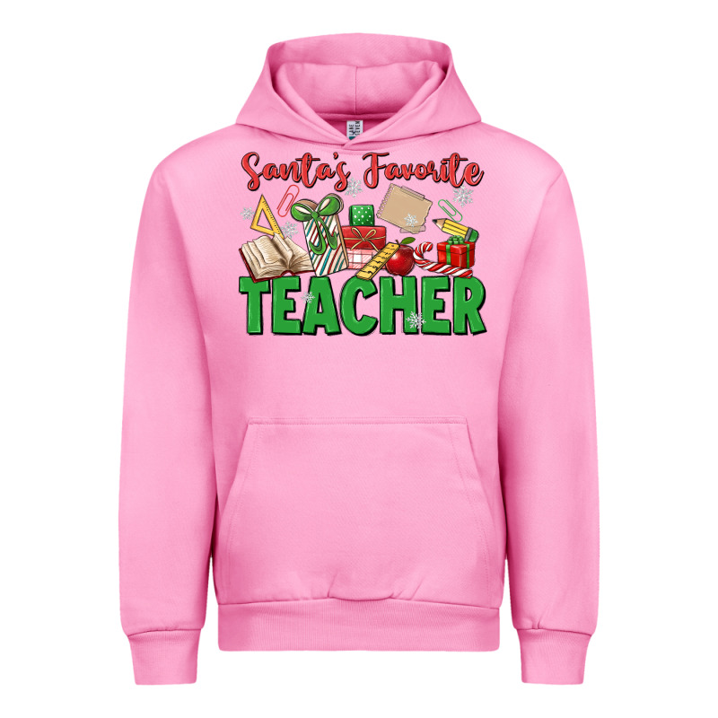 Santa's Favorite Teacher Urban Hoodie by MaliasSmallBusiness | Teevron