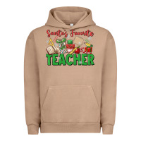Pigment Burro santa's favorite teacher Urban Hoodie - MaliasSmallBusiness