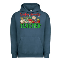 Pigment Midnight Navy santa's favorite teacher Urban Hoodie - MaliasSmallBusiness
