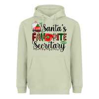 Matcha santa's favorite secretary Heavyweight Hoodie - AdoDesignShop