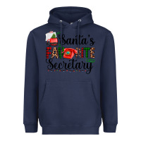 Navy santa's favorite secretary Heavyweight Hoodie - AdoDesignShop