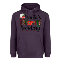Plum santa's favorite secretary Heavyweight Hoodie - AdoDesignShop