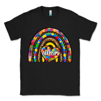Black autism rainbow Classic Tee - Zillion Design Studio