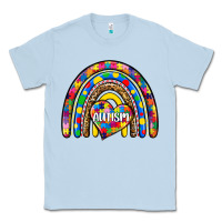 Dusty Blue autism rainbow Classic Tee - Zillion Design Studio