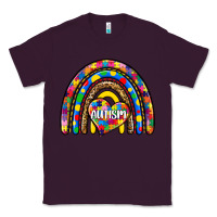Plum autism rainbow Classic Tee - Zillion Design Studio
