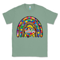 Sage autism rainbow Classic Tee - Zillion Design Studio