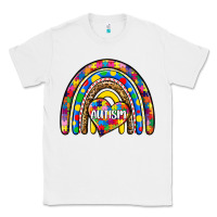 White autism rainbow Classic Tee - Zillion Design Studio