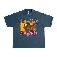 Midnight Navy western long live cowgirls Urban Heavy Tee - texasbilliewilder