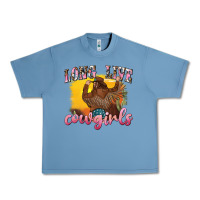 Pebble Blue western long live cowgirls Urban Heavy Tee - texasbilliewilder