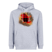 Heather Grey christmas patch Heavyweight Hoodie - JahusDesignShop