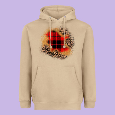 Christmas Patch Heavyweight Hoodie Designed By Jahusdesignshop
